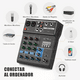 thumbnail image 2 of Mezclador De Audio Bluetooth 4 Canales De Consola Tarjeta NEGRO, 2 of 6