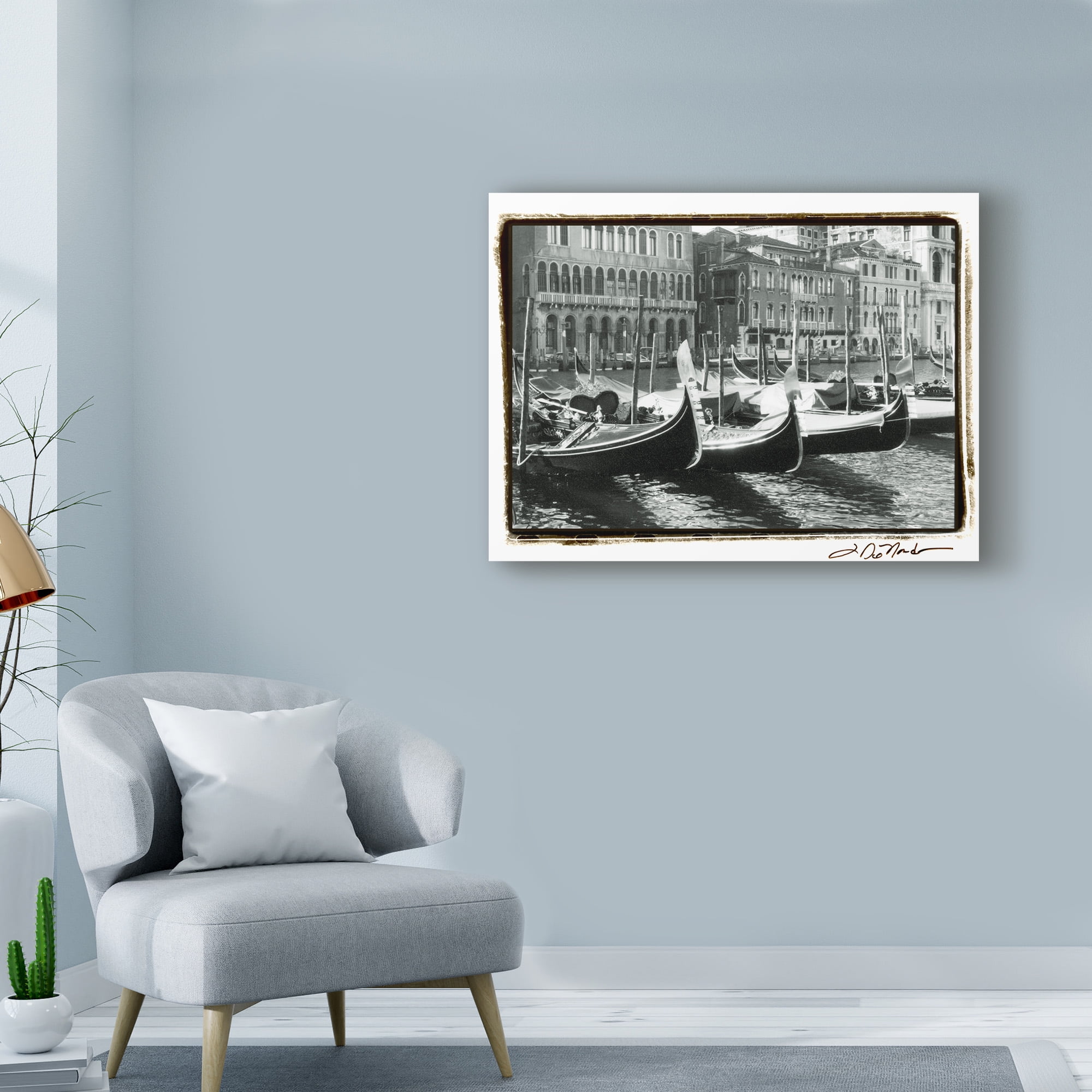 Trademark Fine Art 'Waterways of Venice X' Canvas Art by Laura DeNardo