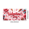 thumbnail image 3 of Décoration de Fête Romantique de la Saint-Valentin Cœurs Rouges Floraux Événement de Vacances Bannière de Fond pour Cabine Photo Mariage Fiançailles, 3 of 4