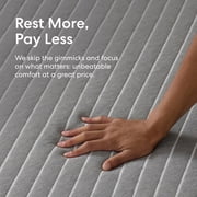 Siena 10” Queen Gel Memory Foam Mattress - Medium Firm - 180 Night Trial - Premium Pressure-Relieving Layers - CertiPUR-US® Certified , White