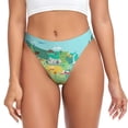 thumbnail image 1 of Fotbe USA Tourist Map Tanga Sin Costuras para Mujer con Estampado – Panties Invisibles, Transpirables y Cómodos para Uso Diario-X-Large, 1 of 6