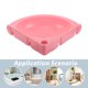 thumbnail image 3 of WASHWEPE Lavabo De Pared Colgante Rosa Con Estructura Resistente Y Moderno Para Espacios Compactos, 3 of 8