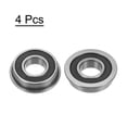 thumbnail image 4 of F6900-2RS Flanged Ball Bearing 10x22x6mm Double Sealed Chrome Steel Flange Bearings, 4 Packs, 4 of 5