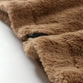 thumbnail image 7 of Atogsazn Girls Fuzzy Fleece Jacket Casual Shepra Zip Up Long Sleeve Coat Winter Warm Fashion Clothes 03-Coffee 3-4 Years on Clearance, 7 of 7