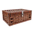 thumbnail image 6 of Chidian Woven Storage Bin with Lid for Sundries Rattan Basket for Shelves Decorative Storage Box for Desktop Multipurpose Organizer for Snacks and Makeup, 6 of 9