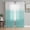 Aqua, Sand, White, variant on Teal Gray Ombre Sheer Curtains 72 Inch Length 2 Panels Set, Modern Abstract Art Striped Gradient Voile Window Treatment Rod Pocket Curtains Sheers Drapes for Bedroom/Living Room/Kitchen 52"x72"x2