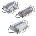 thumbnail image 3 of Large Clear Travel Toiletries Bag Clear- Plastic Cosmetic Makeup Bags Transparent Packing Storage Bag 3 Sizes, 3 of 9