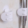 thumbnail image 4 of Soporte de ventosa de silicona para ducha blanca de 2 piezas, sin reemplazo de perforación, ángulo ajustable para satisfacer cualquier necesidad de espacio Soporte de ducha con ventosa para baño ER, 4 of 5