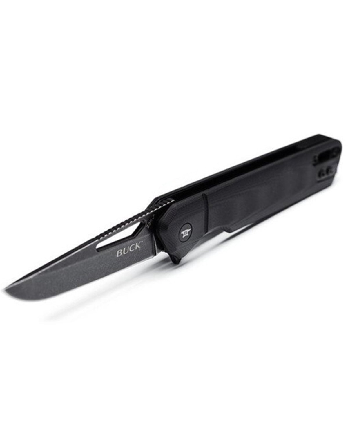 Buck Knives 239 Infusion Modified Tanto Folding EDC Knife, 3-1/5” Blade, Black, 2.82 oz
