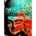 thumbnail image 3 of Marmont Hill "Buddha Green Red" by Rick Martin Painting Print on Wrapped Canvas, 3 of 5