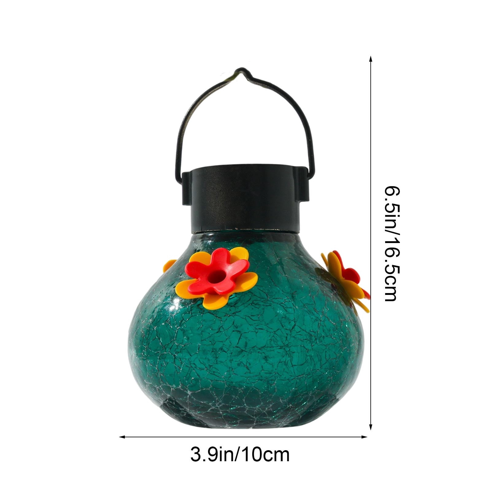 Inerposs Solar Lighted Hummingbird Feeder, Outdoor Garden Decoration, Automatic Bird Water Dispenser, Hanging Patio Accessory, Perfect Gift for Garden Enthusiasts