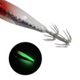 thumbnail image 2 of Señuelo Pesca Luminoso Anzuelos Calamar Anzuelo Artificial Cebos Jigging () Rojo, 2 of 6
