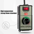 thumbnail image 1 of 4000W High Power Stepless Speed Controller Switch for Electric Tools, Voltage Regulator for Angle Grinder, Exhaust Fans, with Safety Design, 1 of 7