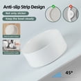 thumbnail image 4 of LarqeeWare Ceramic Non-Slip Dog Food and Water Bowl for Large Breed Dogs, Pet Bowl for Replacement 8.2inch  (Single Bowl, White), 4 of 5