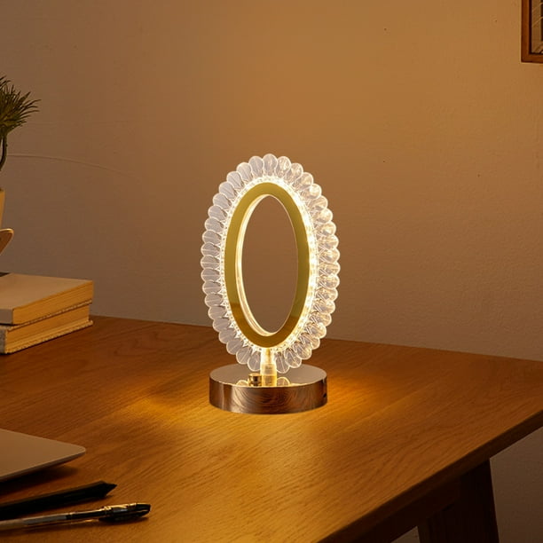 Lámpara de escritorio, luz de noche, decoración de dormitorio, lámpara de mesa pequeña, regalo, lámpara de noche LED recargable por USB, lámpara de aleación para exteriores