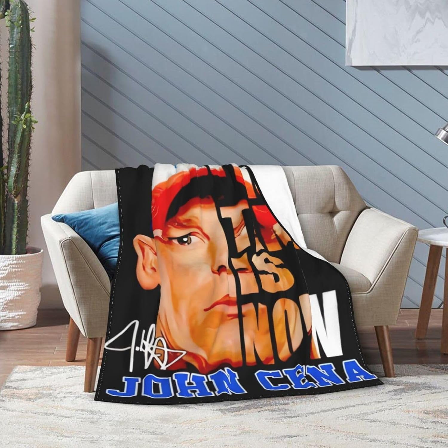John Boxer Cena Blanket Throw Air Conditioning Blankets Soft Throws for Couch Bed All Seasons Use 40"x30"