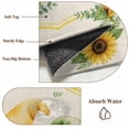 thumbnail image 6 of Sunflowers Gnomes Area Rugs 8'x10', Washable Small Throw Rugs for Living Room Patio, Eucalyptus Spring Linen Texture Indoor Outdoor Rug Non-Slip Low Pile Carpet Runner Reversible Floor Mats, 6 of 8