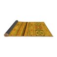 thumbnail image 2 of Ahgly Company Indoor Rectangle Abstract Yellow Modern Area Rugs, 2' x 5', 2 of 4