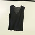 thumbnail image 2 of ZVNAΖH Women's Plus Size Modal Tank Top, V-Neck Ruffle Hem Sleeveless Summer Layering Tops Undershirt, M-5XL, 2 of 5