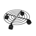 thumbnail image 2 of Bearachild Soporte de olla movible Mover olla hueca de metal negro con cuatro ruedas Jardín y Patio No.1 Bearachild HA024469-01, 2 of 6