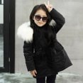 thumbnail image 6 of Edvintorg 2023 Winter Down Jacket For Kids Girls Coat Padded Hooded Pockets Coat Children Outerwear With Zipper Warm Clothing 2-12 Year Teenage Kids Parka Snowsuit, 6 of 7