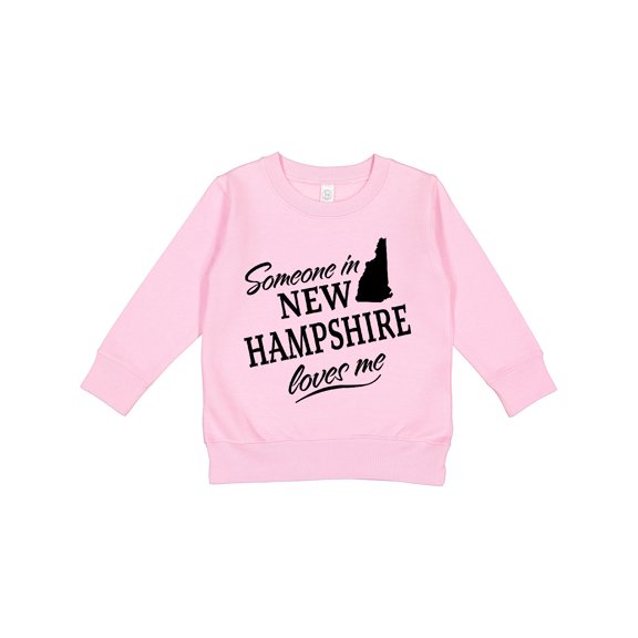 Inktastic Someone in New Hampshire Loves Me Toddler Sweatshirt