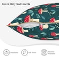 thumbnail image 5 of Kll Amanita Mushroom Decorative Throw Pillow Covers Velvet Soft For Couch Sofa Bedroom Living Room Outdoor -16"X16", 5 of 8