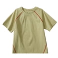 thumbnail image 4 of FRSASU Short Sleeve Boys Girls Rash Guard Crew Neck Quick Dry Summer Swim Shirt, 4 of 5