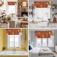 thumbnail image 5 of Western Cowboy Valance Curtain for Windows Retro Vintage Orange Cowgirl Rod Pocket Curtain Valances Short Window Treatments Panels for Kitchen Bathroom Laundry Room Basement 60 x 18 Inch, 5 of 9