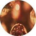 thumbnail image 1 of Ahgly Tapis Rond Lavable en Machine Intérieur Transitionnel Orange, 4 Pieds Rond, 1 of 7