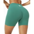 thumbnail image 2 of NELEUS Womens Workout Shorts High Waist Athletic No Front Seam Scrunch Butt Yoga Shorts 1 Pack, Lake Green, US Size M, 2 of 7