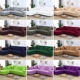 thumbnail image 2 of Amdohai Housse de Sofa Élastique Tout Inclus Universelle Housse de Sofa en L avec Méridienne Cuir, 2 of 6