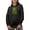 Black, variant on What Do You Call a Snake That's 3.14 Meters Long, Pi Thon - Math Pun Joke, Black Hooded Sweatshirt or Hoodie, Large