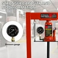 thumbnail image 4 of Historyli 6 Ton Hydraulic Shop Press with Pressure Gauge,H-Frame Floor Bearing Press for Garage & Metalworking,Adjustable Height (2.2"-9.4") with Stamping Plates,Ideal for Bending,Red strap watch, 4 of 7