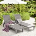 thumbnail image 2 of LammaLoe Set of 2 Chaise Outdoor Lounge Chairs for Pool Chairs or Patio Furniture, Gray, 2 of 6