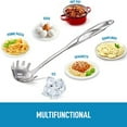 thumbnail image 3 of VALINK Kitchen Pasta Server Stainless Steel Spoon with Ergonomic Handle for Spaghetti Noodles, 3 of 6