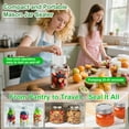 thumbnail image 4 of Henotian Mason Jar Vacuum Sealer Kit, Electric Sealer for Wide, Regular Mouth Mason Jars, Portable Vacuum Sealer for Jars,Includes 20 Lids, 4 of 6