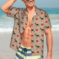 thumbnail image 7 of Fuzoiu German Shepherd Dog Print Hawaiian Shirt for Men, Summer Beach Casual Short Sleeve Button Down Shirts, Men’s Beach Summer Shirts with Pocket,X-Large, 7 of 7