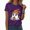 Purple, variant on TOWED22 Fall Shirts for Women Cute Ghost with Coffee Pumpkin Graphic Casual Halloween Tee Autumn Thanksgiving Tops(Hot Pink,XL)