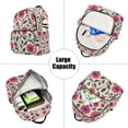 thumbnail image 5 of FORMRS Mini Backpack Purse for Women Travel Daypack Casual Shoulder Bag, Pink Flowers, 5 of 7