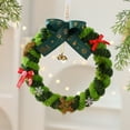 thumbnail image 4 of DAMAI Mini Christmas Ornaments, Boho Christmas Green Plushes Small Wreath Small Tree Pendant Christmas Tree Decorations for Christmas Tree Decorating and Holiday Festivities, 4 of 6