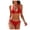 Red, variant on Women's Bikini Swimsuit Set Solid Color Strap Deep V Retro High Cut Two Piece Bathing Suit for Beach Pool Vacation, Black XL