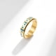 thumbnail image 5 of Anillo giratorio de acero de titanio y luna de estrella, anillo de acero inoxidable, luna de estrella, alivia la ansiedad, joyería de mano 9 #, sala común dorada JFHHH pequeña, 5 of 5