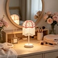 thumbnail image 4 of Velvet Tassel Lampshade,Scallop Bell Shape Victorian Style Fringe Lamp Cover Decor for Table Lamp,Floor Light & Bedside, 4 of 6