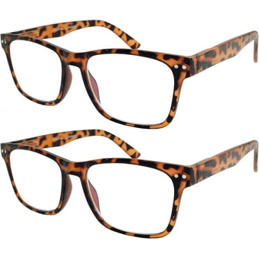 2 Pack Bulk Multi Focus 3 Power Progressive Reading Glasses - No Line (2 Pack Tortoise, 3.00)