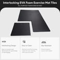 thumbnail image 3 of BalanceFrom 3/4" EXTRA Thick Puzzle Exercise Mat with EVA Foam Interlocking Tiles for MMA, Exercise, Gymnastics and Home Gym Protective Flooring, 24 Square Feet, 3 of 12