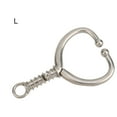 thumbnail image 2 of Flmtop Anneau de Traction en Métal Design Boule Ressort Anneau de Nez Robuste pour Bétail Animal, 2 of 9