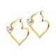 thumbnail image 1 of Sonducket 1 par de pendientes de mujer con decoración en forma de corazón de circón, brillante, pendientes de joyería para fiesta de Ropa, zapatos y accesorios Miscelánea Sonducket AP017874-00, 1 of 6
