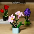 thumbnail image 6 of GZBrick Flower Bouquet Botanical Building Sets with Vase Rose Sunflower Lily Lilac for Adults Girls Compatible with Lego 1109 PCS, 6 of 6