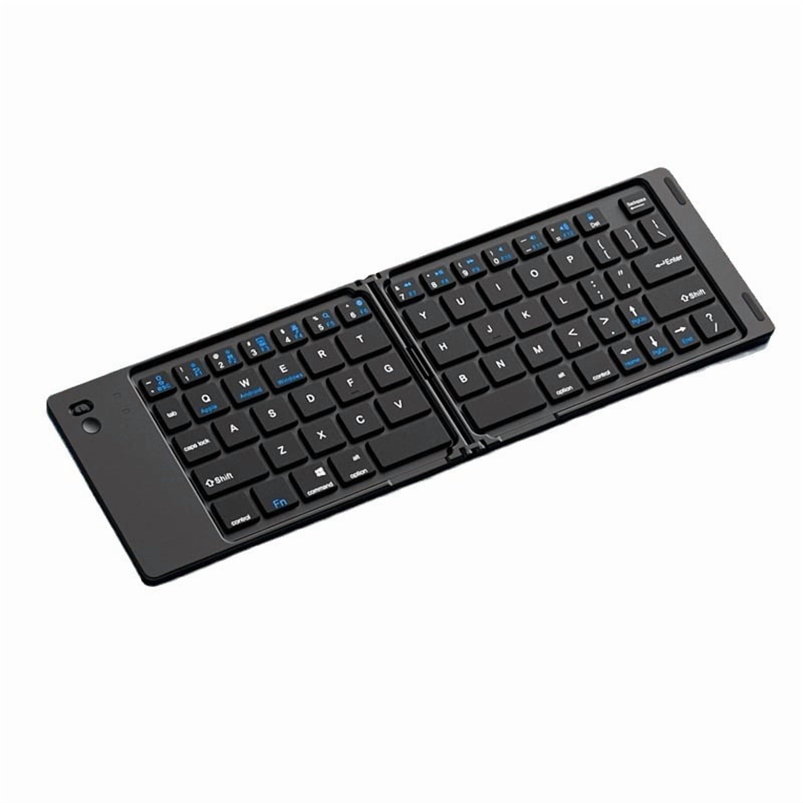foldable touchpad Keyboard Folding Bluetooth keyboard with  Wireless keyboard and mouse number portable keyboard phone touch pa